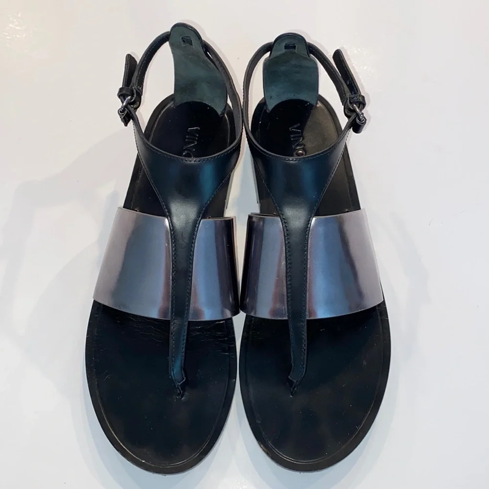 Vince Thea Leather Thong Sandal SZ 8.5